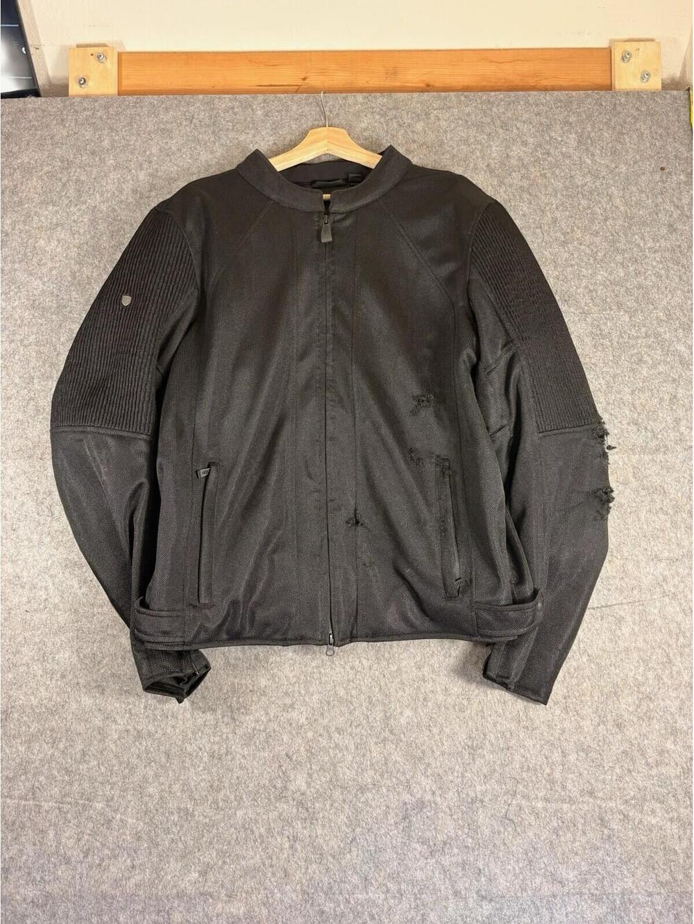 Harley-Davidson Men's Ozello Perforated Slim Fit Mesh Jacket Size 2XL Black